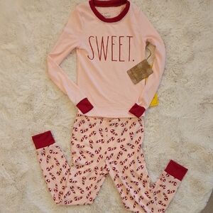 Rae Dunn Girls Christmas Pajama Set